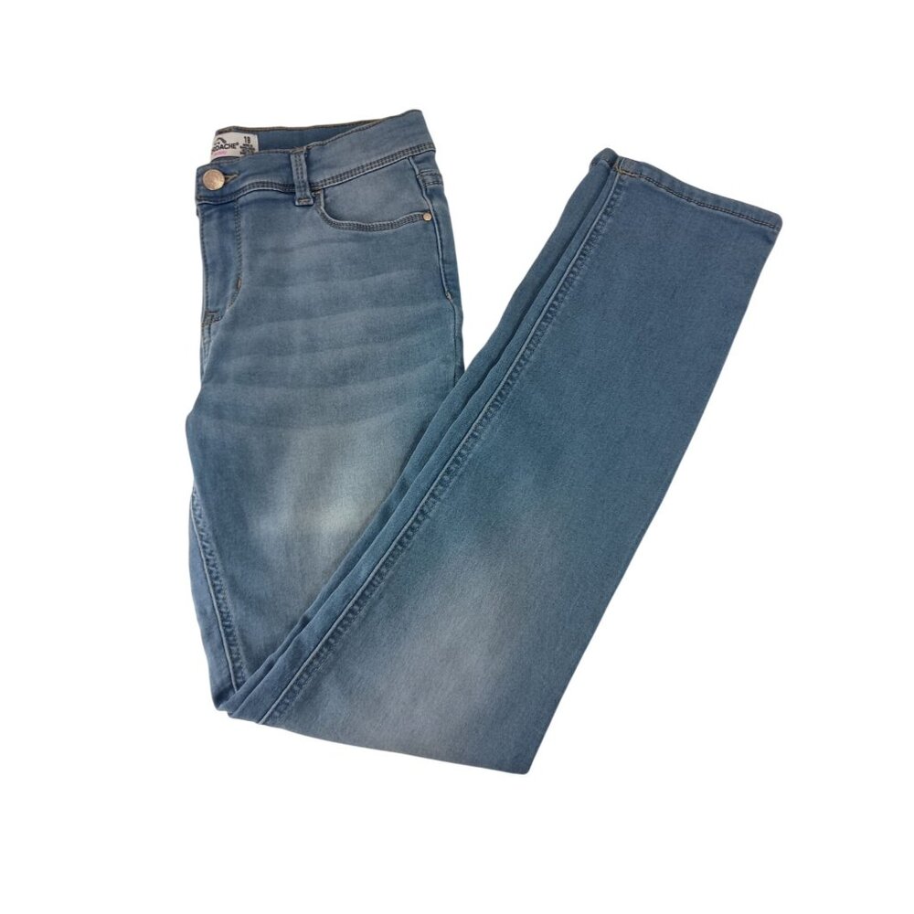 Jordache Girls Skinny Stretch Adjustable Waist Jeans Size 18 - Picture 4 of 7